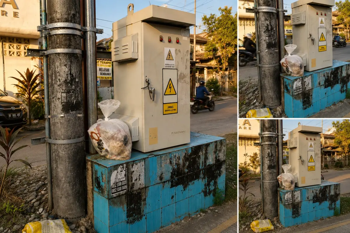 Mengulik Misteri Kantong Plastik di Samping Kotak Listrik di Makassar, Siapa Pemiliknya?