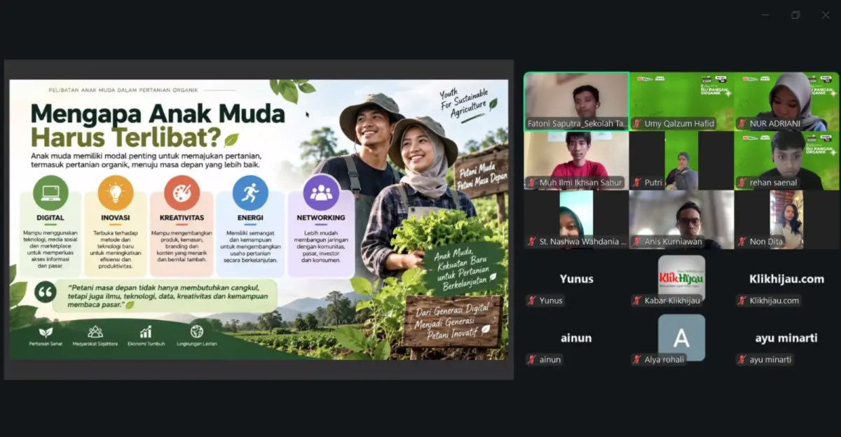Menepis Stigma Kerja Tradisional, Anak Muda Dorong Potensi Bisnis Pangan Organik