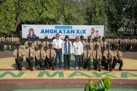 Kepala Badan P2SDM Kemenhut Kukuhkan 102 Siswa Baru SMK Kehutanan Negeri Makassar dari 8 Provinsi