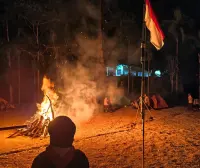 Upacara Api Unggun, Pembina Saka Wanabakti Makassar Sampaikan Makna Api Unggun dalam Kehidupan