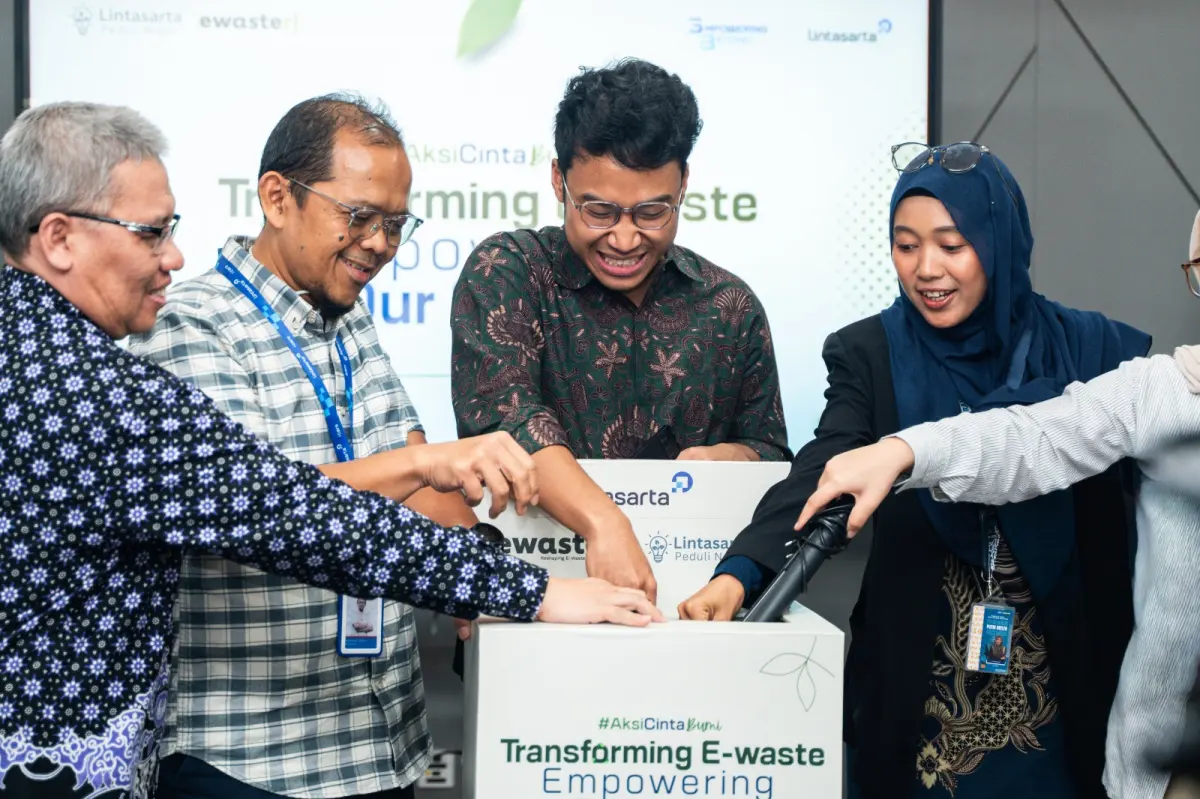 Tertinggi di Asia Tenggara, Indonesia Darurat Sampah Elektronik 1,9 Juta Ton, Lintasarta dan EwasteRJ Dorong Ekonomi Sirkular