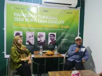 Pameran Kampung Garam, Jembatan Pertemuan Karya Amrullah Syam dan Ahmad Anzul
