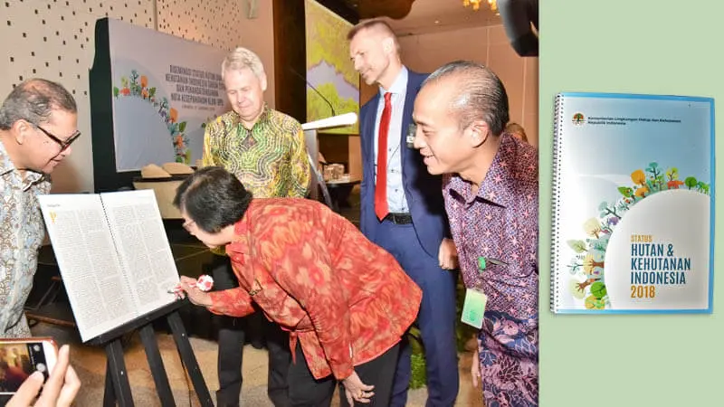 KLHK Luncurkan Buku Status Hutan dan Kehutanan Indonesia 2018 Edisi Bahasa Indonesia