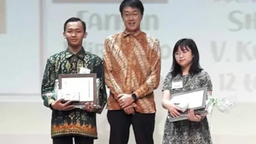 Keren, Dua Pelajar Indonesia Juara Lomba Melukis Lingkungan di Jepang