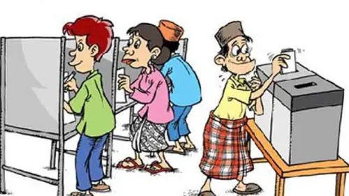 Inspiratif, di Tempat Ini Pemilih Diberi Tas Belanja Ramah Lingkungan Usai Mencoblos