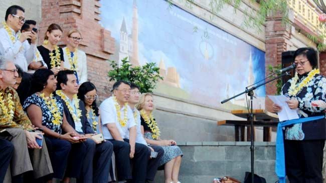 Menteri Siti Resmikan Ecoparian Sungai Badung Percontohan Pengelolaan Sampah di Bali