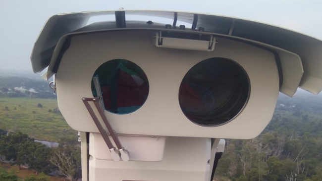 Dari Menara Pemantau Kamera CCTV Thermal Memantau Lokasi Rawan Karhutla