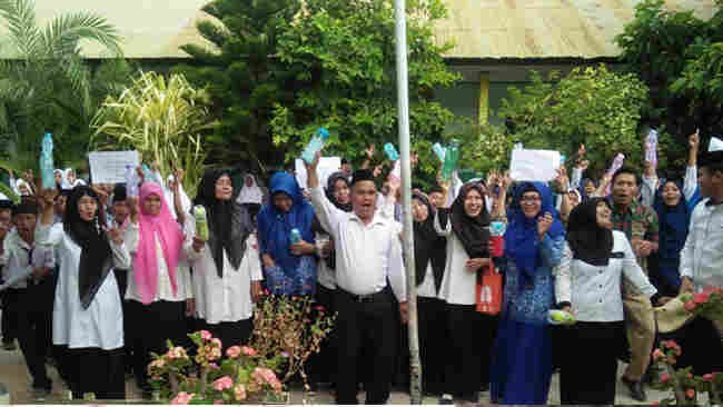 MTs Al-Falah Arungkeke, Suarakan Madrasah Bebas Sampah Plastik