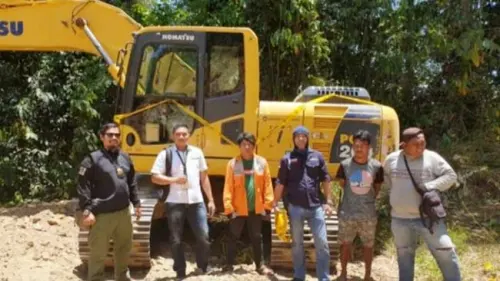 Tanpa Izin Operasi, Alat Berat dan Dua Operatornya Diamankan Gakkum Sulawesi