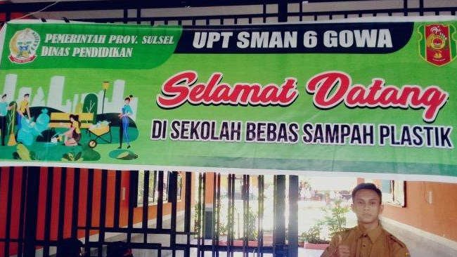 Mantap, SMAN 6 Gowa Lepaskan Diri dari Kepungan Sampah Plastik