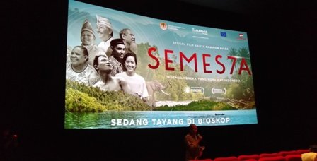 Film Semesta Tayang di Makassar, Balai Perubahan Iklim KLHK Nobar di Nipah Mall