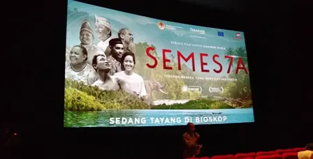 Film Semesta Tayang di Makassar, Balai Perubahan Iklim KLHK Nobar di Nipah Mall