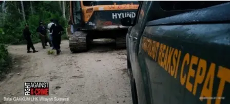 KLHK Sita 1 Alat Berat dan Penambang Emas Ilegal di Kotamobagu
