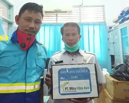 Lawan Covid-19, PT MHA Kembali Berbagi Masker di RS Syekh Yusuf Gowa