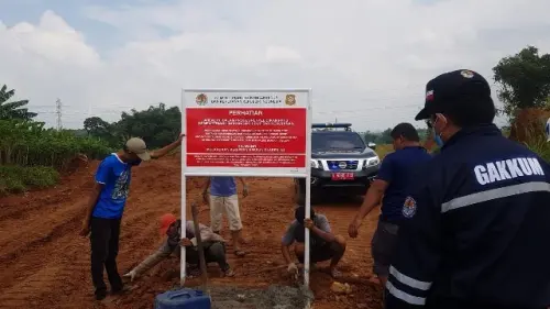 Gakkum KLHK Berhasil Hentikan Tambang Galian C ilegal di Purwakarta