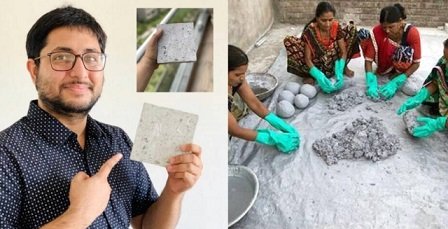 Inovatif, Pengusaha Muda Ini Sulap Sampah APD jadi Batu Bata
