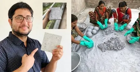 Inovatif, Pengusaha Muda Ini Sulap Sampah APD jadi Batu Bata
