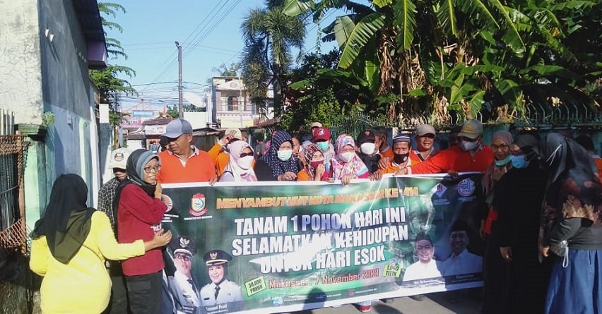 30 Ribu Pohon di 1000 Titik Menandai Hari Jadi Kota Makassar ke-414