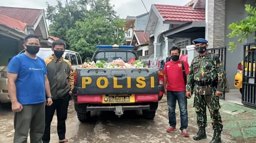 Petani KBA Kanreapia dan Brimob Berbagi Sayur ke Panti Asuhan di Gowa dan Makassar
