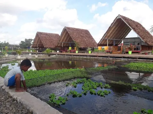 Desa Je'netallasa Gowa Punya Spot Wisata Baru Berupa Saung dan Kolam Ikan