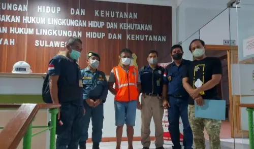 Gakkum KLHK Tahan Tersangka Pengangkutan Kayu Ilegal dari Morowali Utara