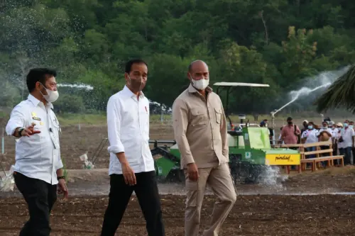 Gubernur NTT Dampingi Jokowi Tinjau 'Food Estate' di Kabupaten Belu