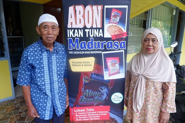 Cerita Sepasang Suami Istri Pencetus Usaha Abon Ikan Tuna Madurasa di Manokwari