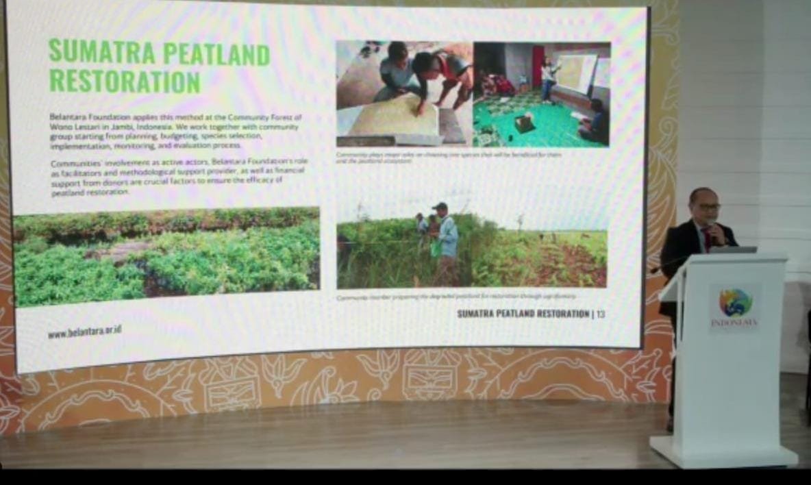 Belantara Foundation Paparkan Program Agroforestri Lahan Gambut di COP-27 Mesir