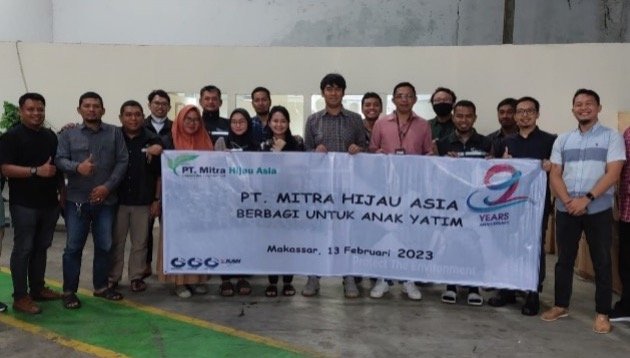 Ultah ke-9, Mitra Hijau Asia Berbagi Kebahagiaan ke Anak-anak Yatim