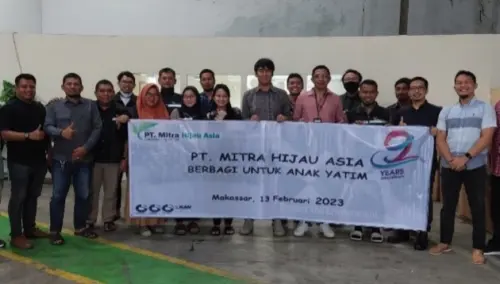 Ultah ke-9, Mitra Hijau Asia Berbagi Kebahagiaan ke Anak-anak Yatim