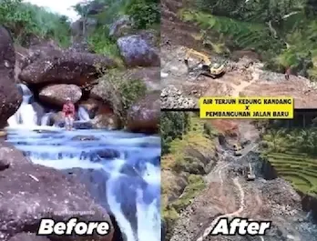 Viral dan Jadi Sorotan, Air Terjun Menawan Ini Lenyap dan Tinggal Kenangan