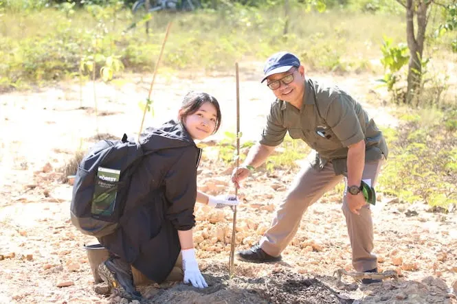Belantara Foundation Libatkan Pelajar Jepang Tanam Pohon di Tahura SSH Riau