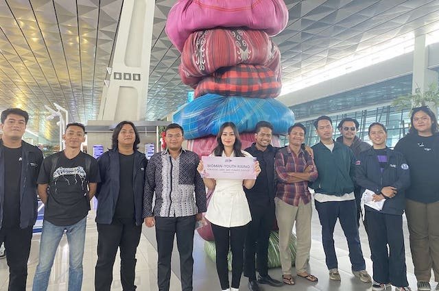 Sindy Novela, Finalis Puteri Indonesia 2023 Menghadiri Pertemuan Iklim Internasional (COP28) Dubai