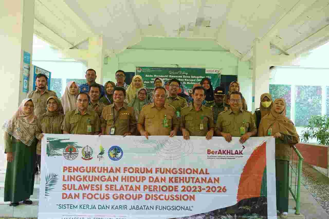 Kukuhkan Pengurus Forsi LHK Sulsel, Panitia Bonuskan FGD Proker dan Karir Jabatan Fungsional