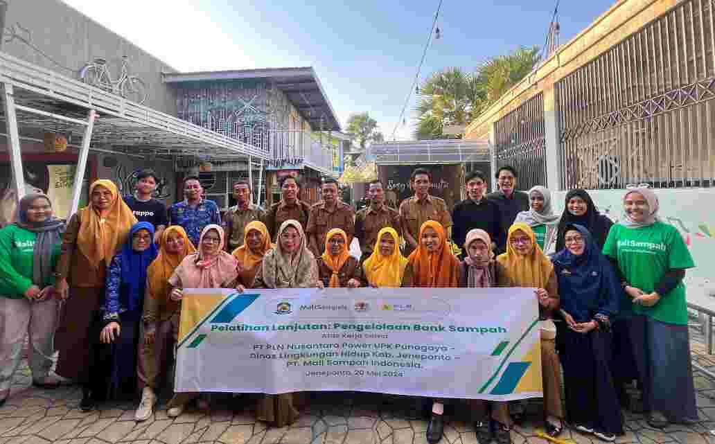 PLN UPK Punagaya dan DLH Jeneponto Inisiasi Pelatihan Lanjutan Bank Sampah Binaan