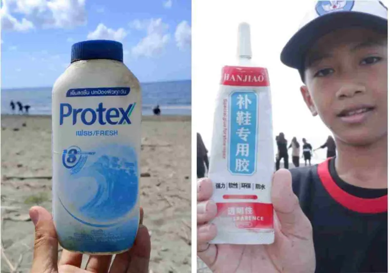 Mengejutkan, Kemasan Produk Plastik dari Thailand dan China Menghuni Pantai Babana, Bulukumba