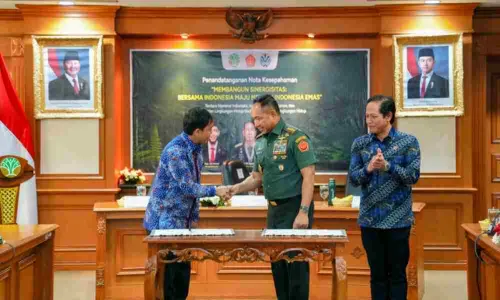 Kemenhut dan TNI Sepakat Kobarkan Spirit dan Keberanian Jaga Hutan Indonesia