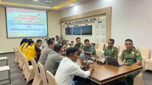 Perkuat Penegakan Hukum di Laut, TN Taka Bonerate Jalin Kerja Sama dengan Polda Sulsel