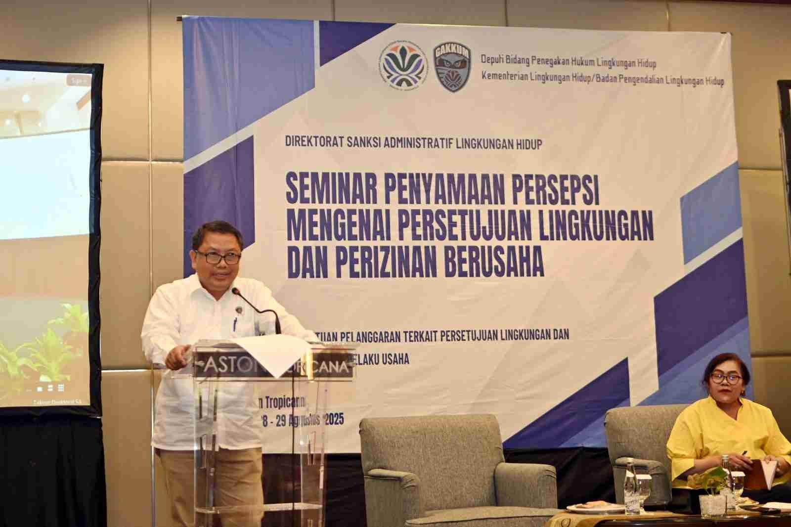 Menyamakan Persepsi  Persetujuan Lingkungan dan Perizinan Berusaha Lingkup Direktorat Sanksi Administratif LH