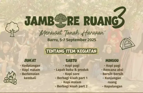 Usung Tema 'Merawat Tanah Harapan' Jambore Ruang Ke-3 Digelar di Barru