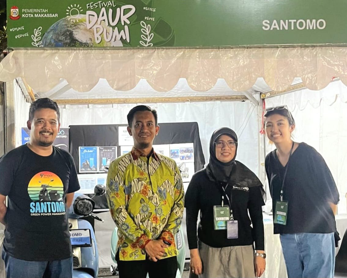 Santomo Green Power Dukung Makassar Ramah Lingkungan di Festival Daur Bumi 2025
