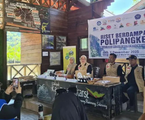 ZAPA Emas Berdikari Diluncurkan di Pangkep, Riset LPDP Ubah Limbah Pertanian Jadi Pewarna Batik 