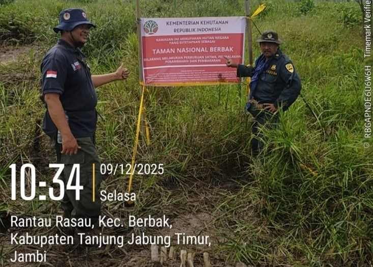 Proses Hukum Perambah TN Berbak Sembilang Jambi Terus Berlanjut
