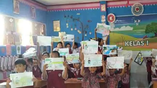 Rayakan Hari Bumi, SD Negeri Parinring Makassar Lakukan Edukasi Kreatif