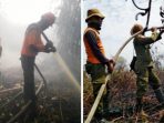 Padamkan Karhutla di Sumatera dan Riau, Manggala Agni KLHK dan Tim Gabungan Kerja Ekstra