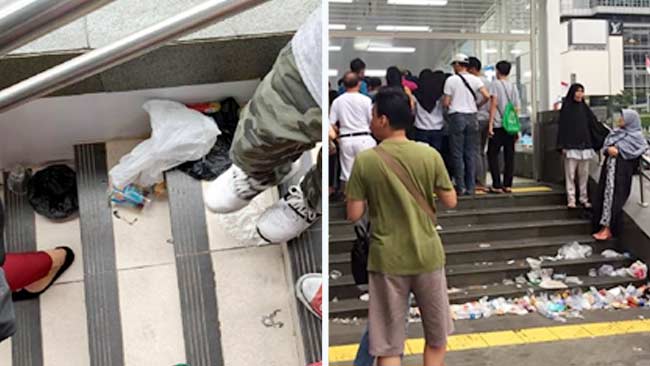 Sampah Berserakan di MRT Jakarta, Apa Dosa Program 'Tahan, Simpan, Pungut'?