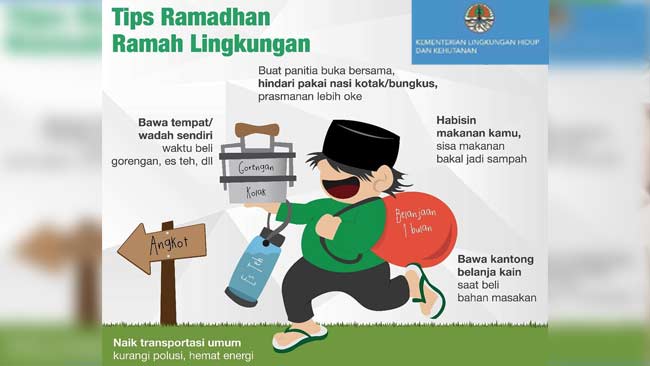 Tetap Ramah Lingkungan di Bulan Ramadan, Ini 5 Tips dari KLHK