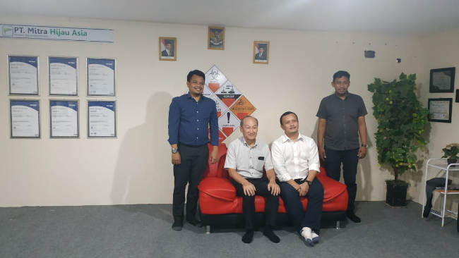 Bahas Kerjasama, Bos PPLI Berkunjung ke Kantor PT Mitra Hijau Asia