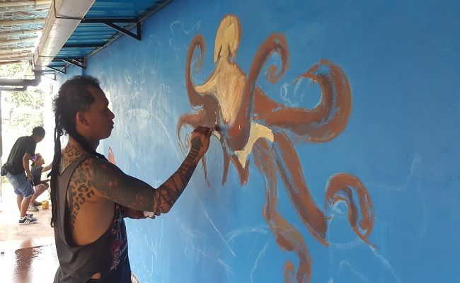 Puluhan Seniman Ikut Lomba Mural  Semarakkan Aksi Peduli 