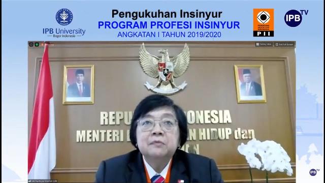 Menteri Siti Kiprah Profesi Insinyur Indonesia harus Merespons Persaingan Global